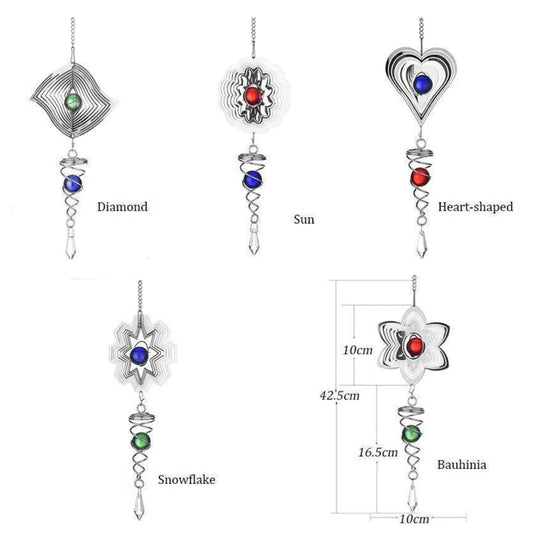 3D Rotating Wind Chime
