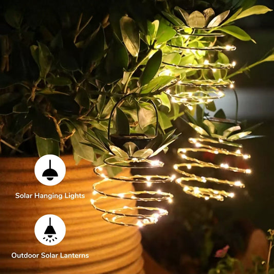Hanging Pineapple Solar Garden Lights